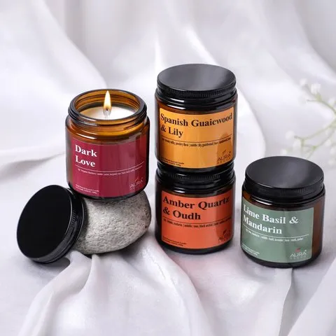 Amber Jar Candle Gift Set by Auradecor image 5