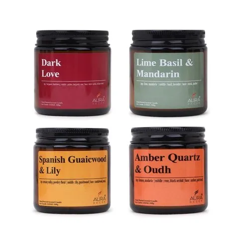 Amber Jar Candle Gift Set by Auradecor image 4