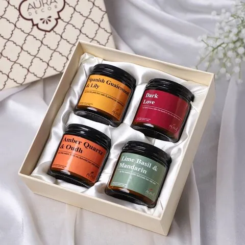 Amber Jar Candle Gift Set by Auradecor image 1