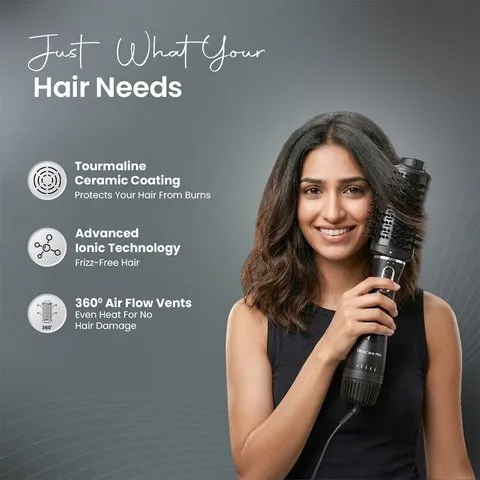 UltraCare PRO EVA 3 in 1 Hair Dryer and Volumizer (Black, 1200 W) image 4