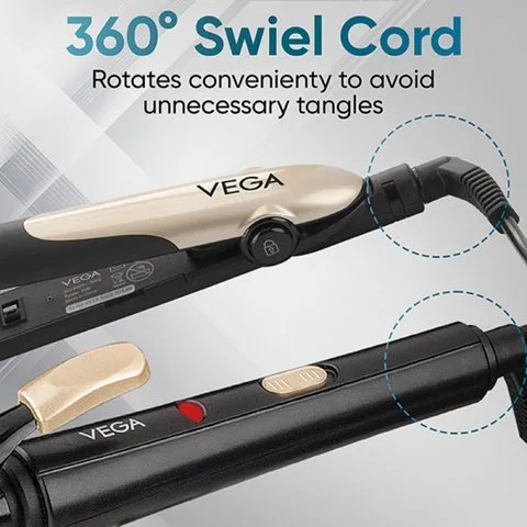 Vega Miss Versatile Hair Styling Kit, VHSS-03 (Black, 1000 W) image 6