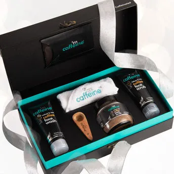 MCaffeine Coffee Moment Skin Care Gift Kit – Valentine’s Day Self-Care Skincare Set (200g + 100ml) image 2