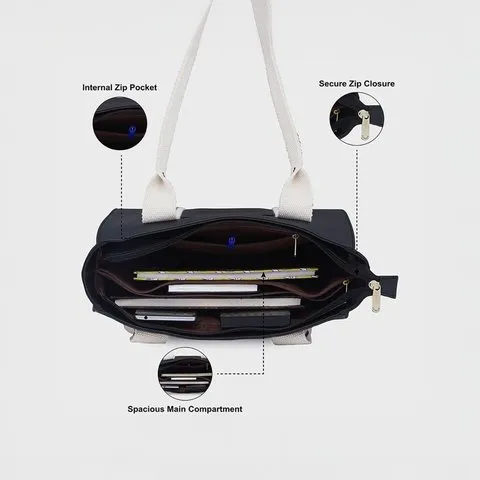 Caprese Nick Tote Bag (Black) image 4