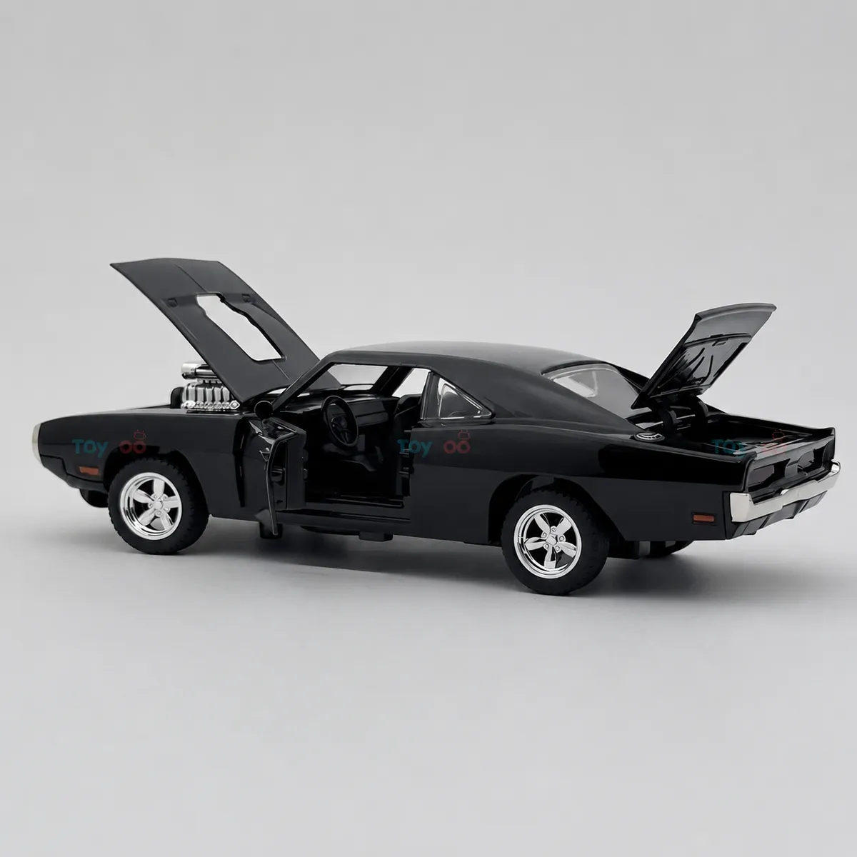 Dodge Charger 1970 Fast & Furious 1:24 diecast scale model car collectible - Black image 3