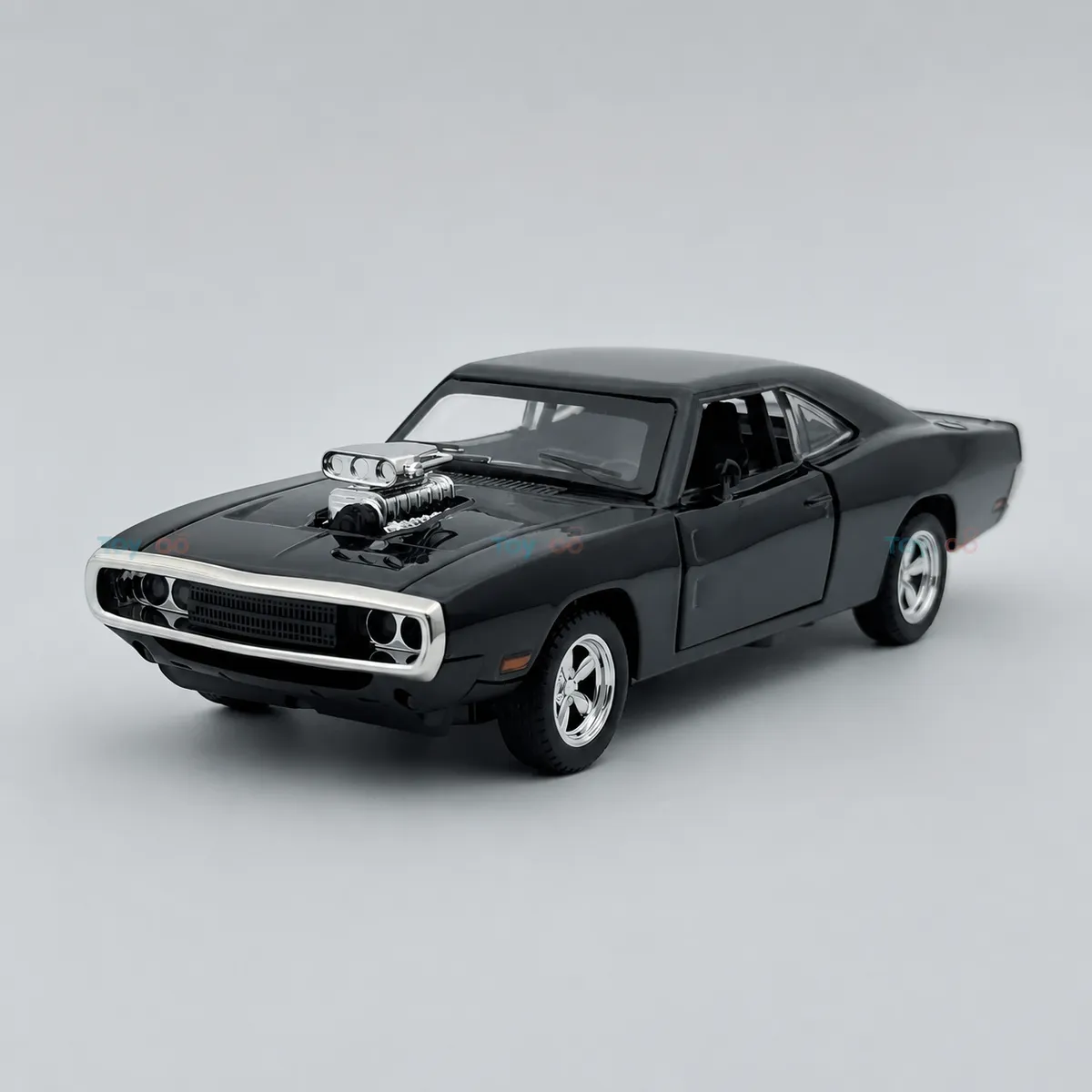 Dodge Charger 1970 Fast & Furious 1:24 diecast scale model car collectible - Black image 5
