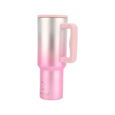 House of Quirk Insulated Solid Tumbler With Straw & Cleaner image 2