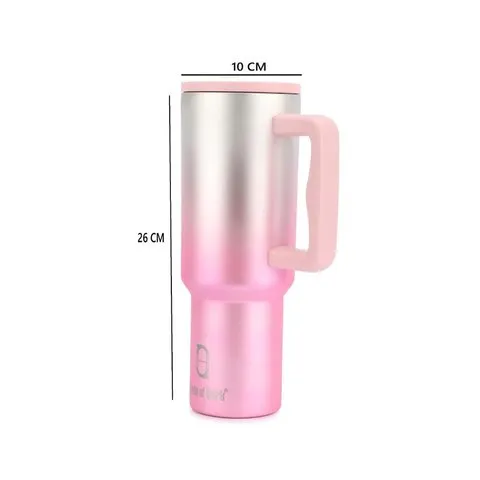 House of Quirk Insulated Solid Tumbler With Straw & Cleaner image 7
