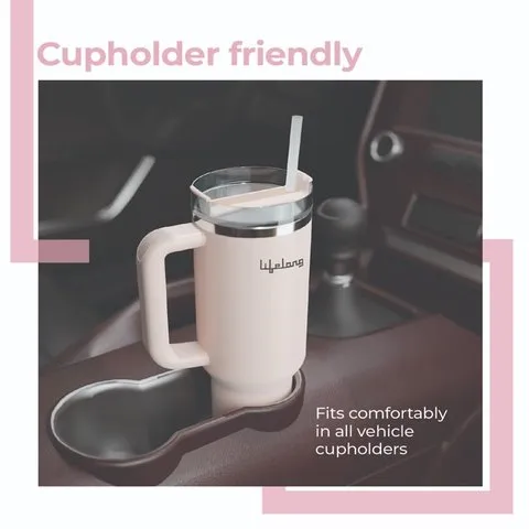Lifelong Double Walled Vacuum Insulated Tumbler (Rose Pink) image 6