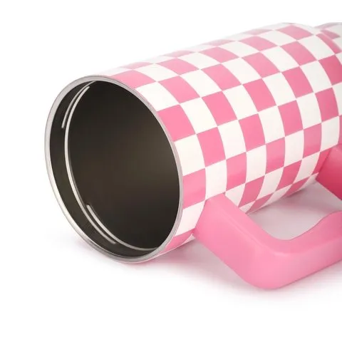 House of Quirk Check Printed Tumbler image 2