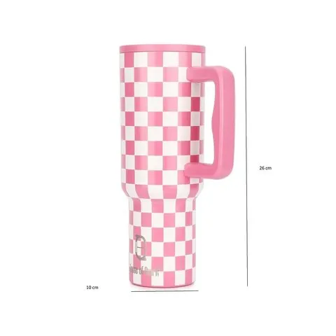 House of Quirk Check Printed Tumbler image 3