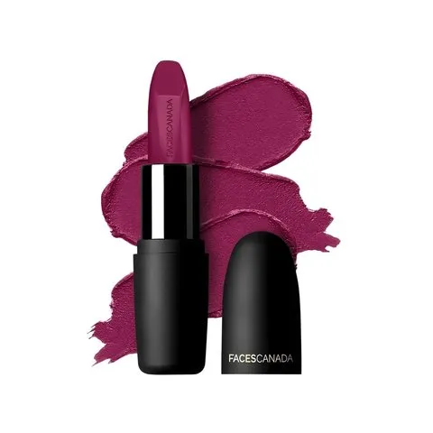 Faces Canada Weightless Matte Lipstick (Hot Plum 24)  Hot Plum 24, 4.5 g