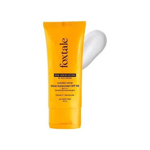Foxtale Glow Sunscreen In Vivo Tested (SPF 50 PA++++)