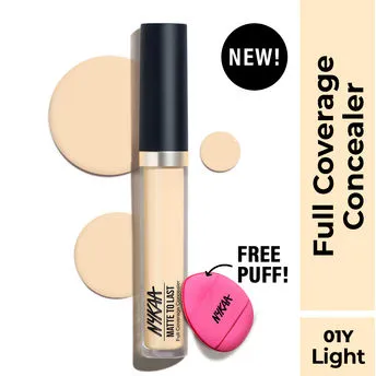 Nykaa Matte To Last Full Coverage Liquid Concealer - 01Y Light