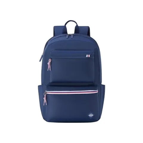 American Tourister Riley Polyester Laptop Backpack (Blue)