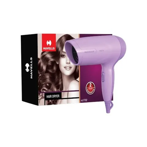 Havells 360° Radial Inlet Hair Dryer (Purple, 1000 W, HD1702)