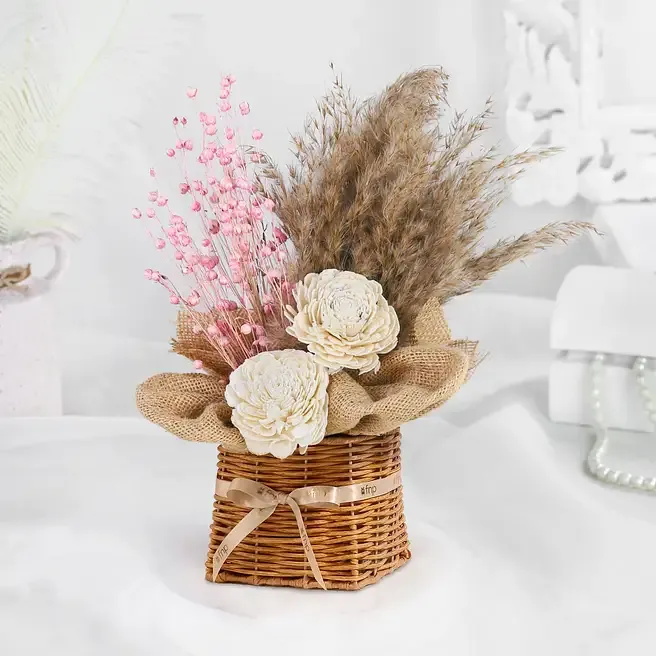 Rustic Elegance Dry Flower Ensemble