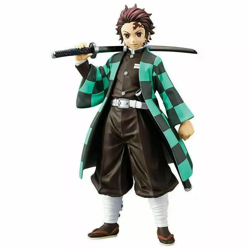 Demon Slayer Tanjiro Action Figures Height-16CM Multicolour PVC Collectible for Anime Fans - Tanjiro 16Cm