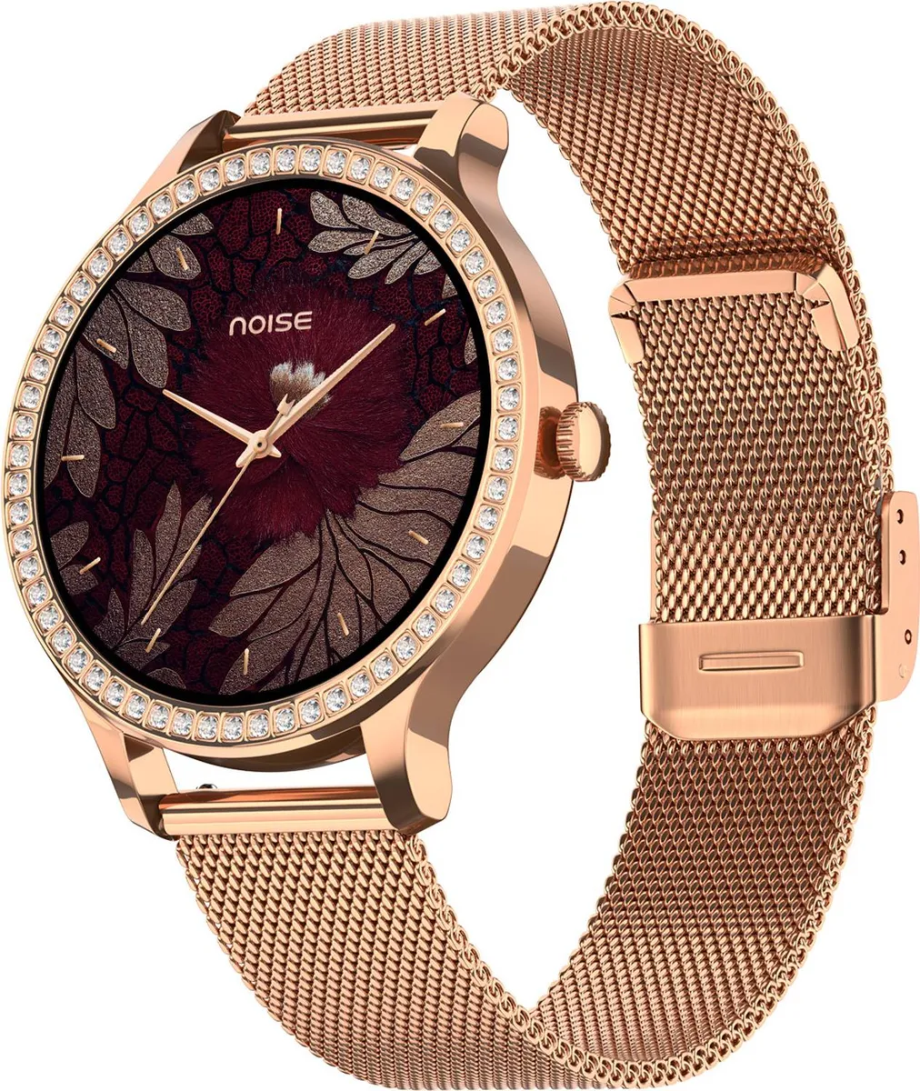 Noise Diva Araya Smartwatch | Rose Gold Link