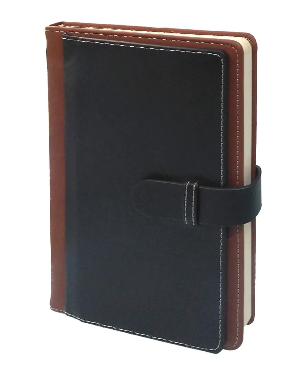 AccuPrints A5 Notebook with PU Leather Belt Lock Pages 200 for Office