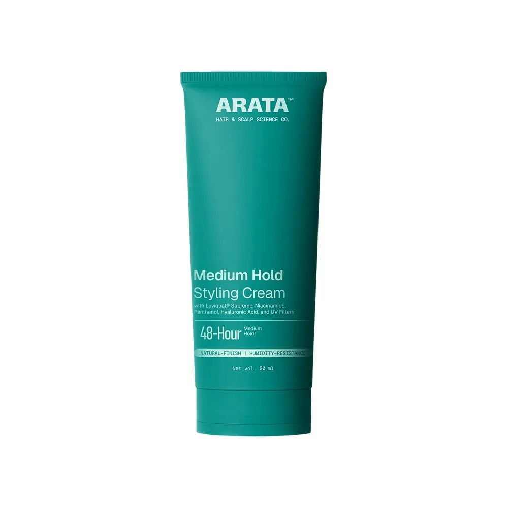 Arata Medium Hold Hair Styling Cream (Natural Finish) (50 ml)
