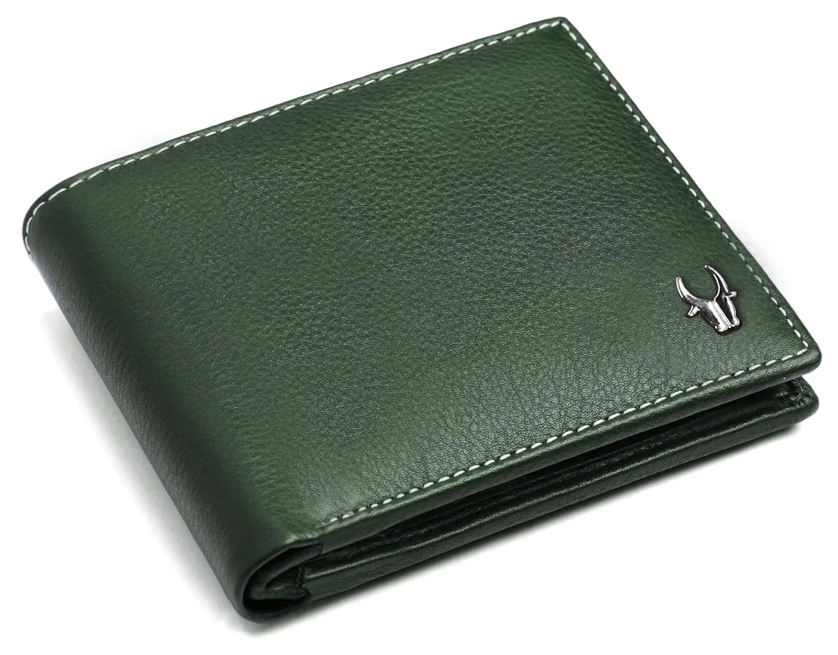 WildHorn Genuine Leather Wallet for Men | Slim Bifold Wallet with RFID Blocking | Multiple Card Slots & Coin Pocket | Premium Leather Mens Wallet