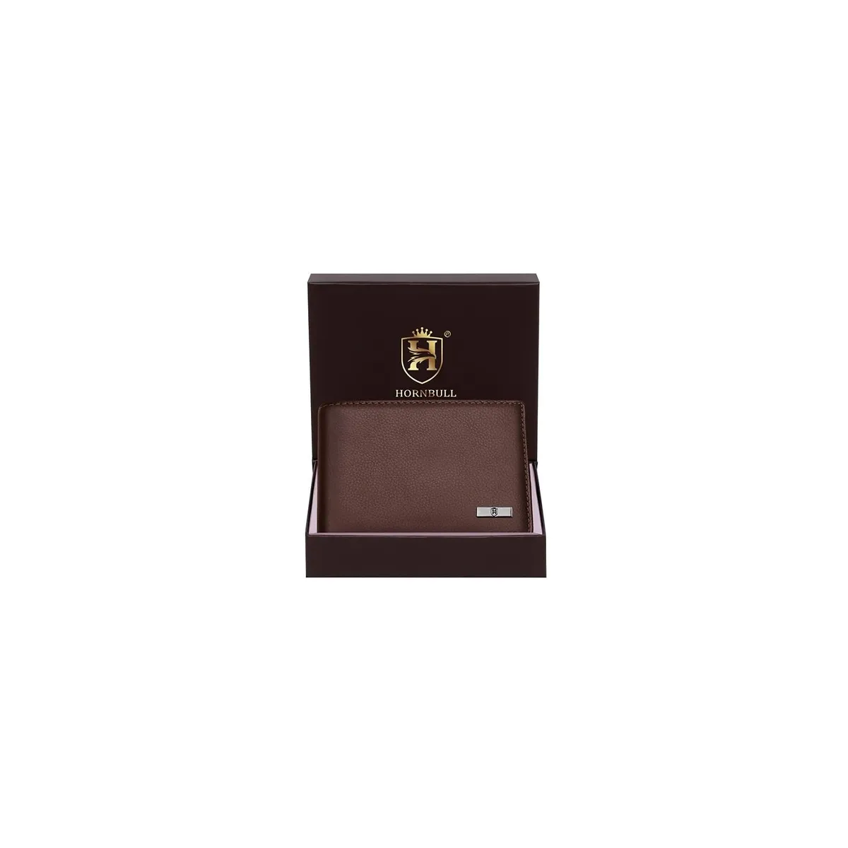 HORNBULL Maddison Men's Brown Genuine Leather Wallet | Branded Quality Wallet for Men with RFID Blocking | Mens Gift Set