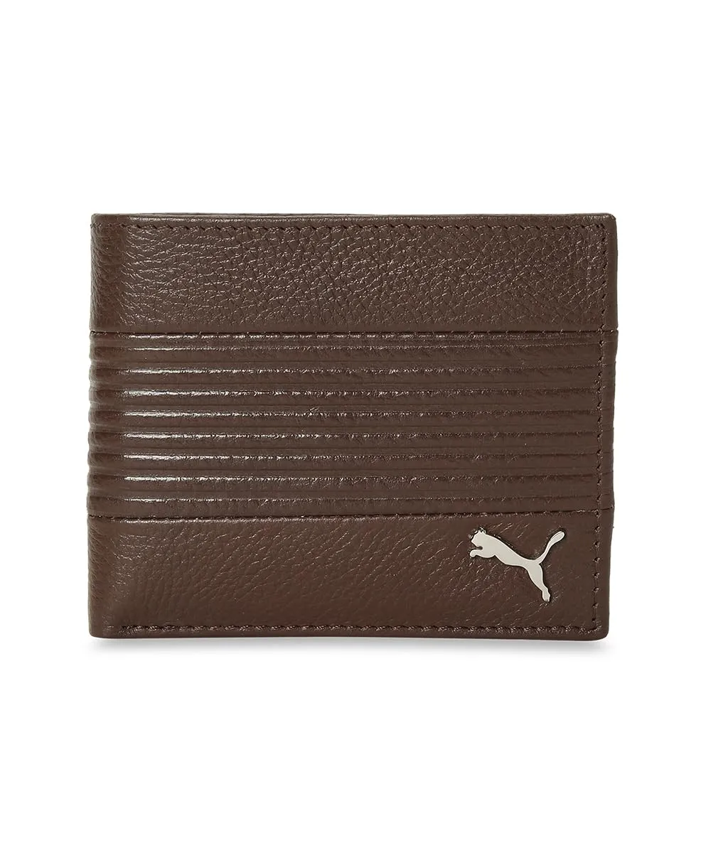 Puma | Leather Cruise V2 Bi-Fold Wallet | Espresso Brown | Free Size