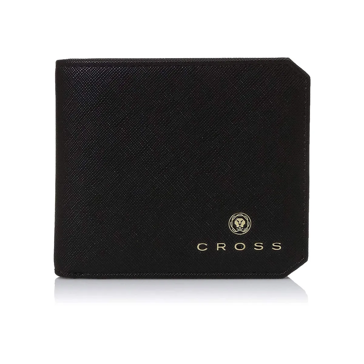 Cross Leather Wallets For Men Latest Gents Purse With Card Holder Compartment, Giftsfor Men -Black