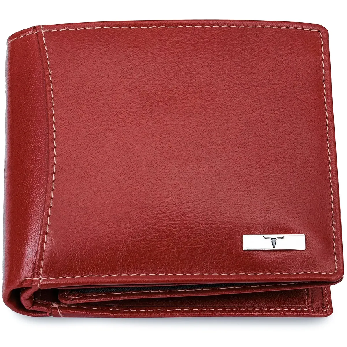 URBAN FOREST Oliver Aniline Red Leather Wallet for Men