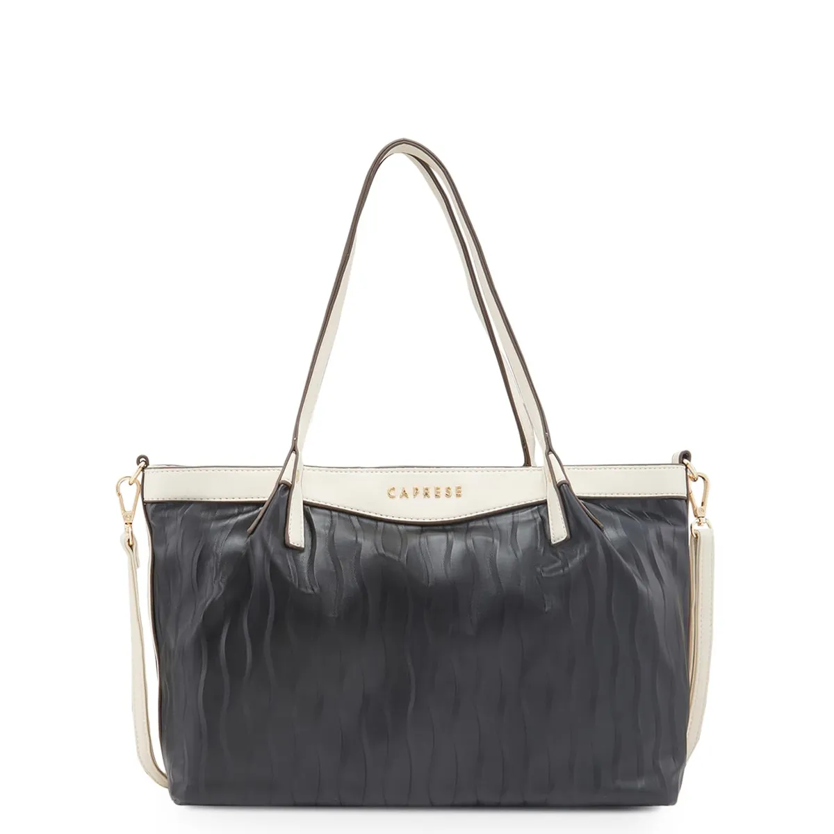 Caprese Shyla Satchel Bag, Large | Sleek Solid Designed Shoulder Bag for Women with Adjustable Sling Strap | Spacious Compartments | Perfect for Casual/Party & Daily Use