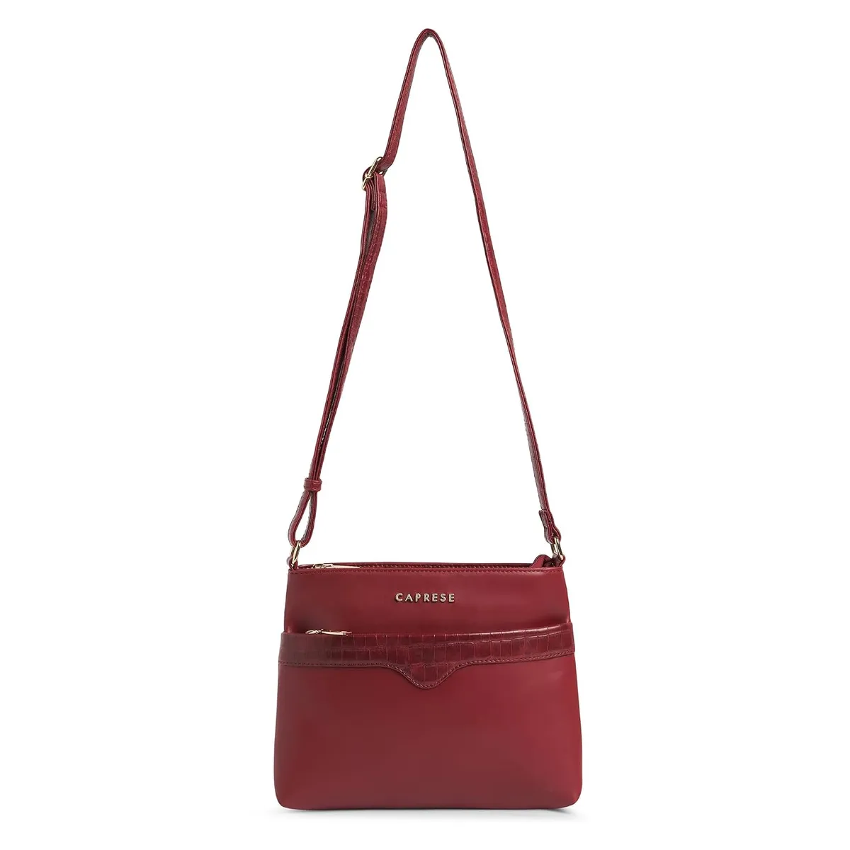 Caprese Viva Medium Sling Bag for Women with Adjustable Strap & Zipper Closure for Comfortable Wear | Versatile Handbag for Everyday Use, Travel, and Special Occasions