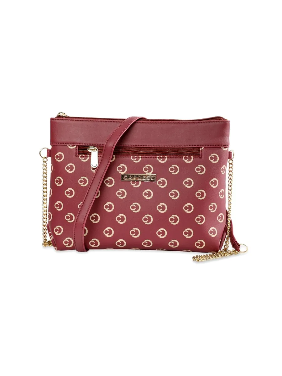 Caprese Siesta Chain Sling Small Maroon
