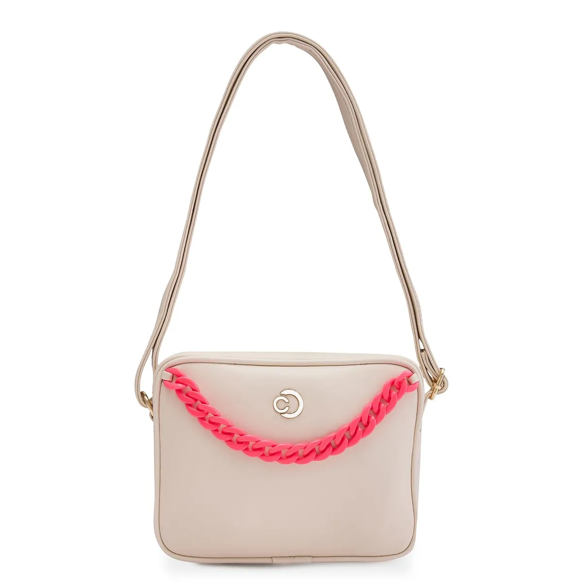 Caprese Perline Sling Bag, Medium | Self Designed Handbag for Women | Adjustable Strap & Spacious Interiors | Perfect Ladies Purse for Carrying Everyday Essentials & Travel