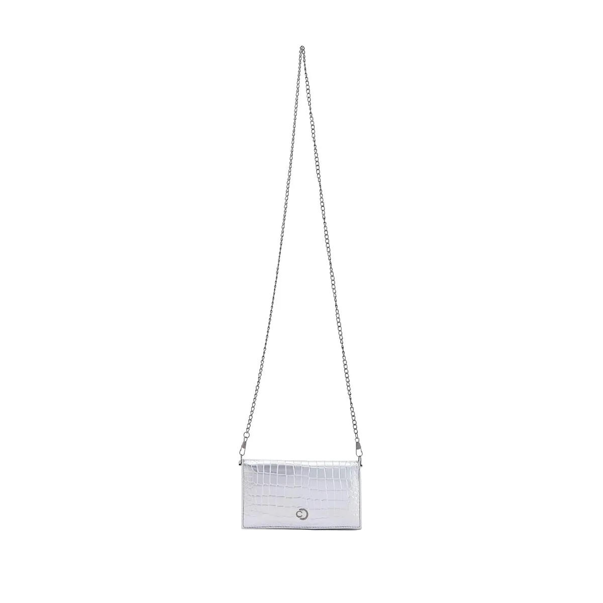 Caprese Vega Textured Flap Wallet Convertible Sling for Women | 2-in-1 Handheld Clutch & Shoulder Bag with Detachable Gold Chain | Premium Designer Mobile & Cash Sling with Magnet Snap