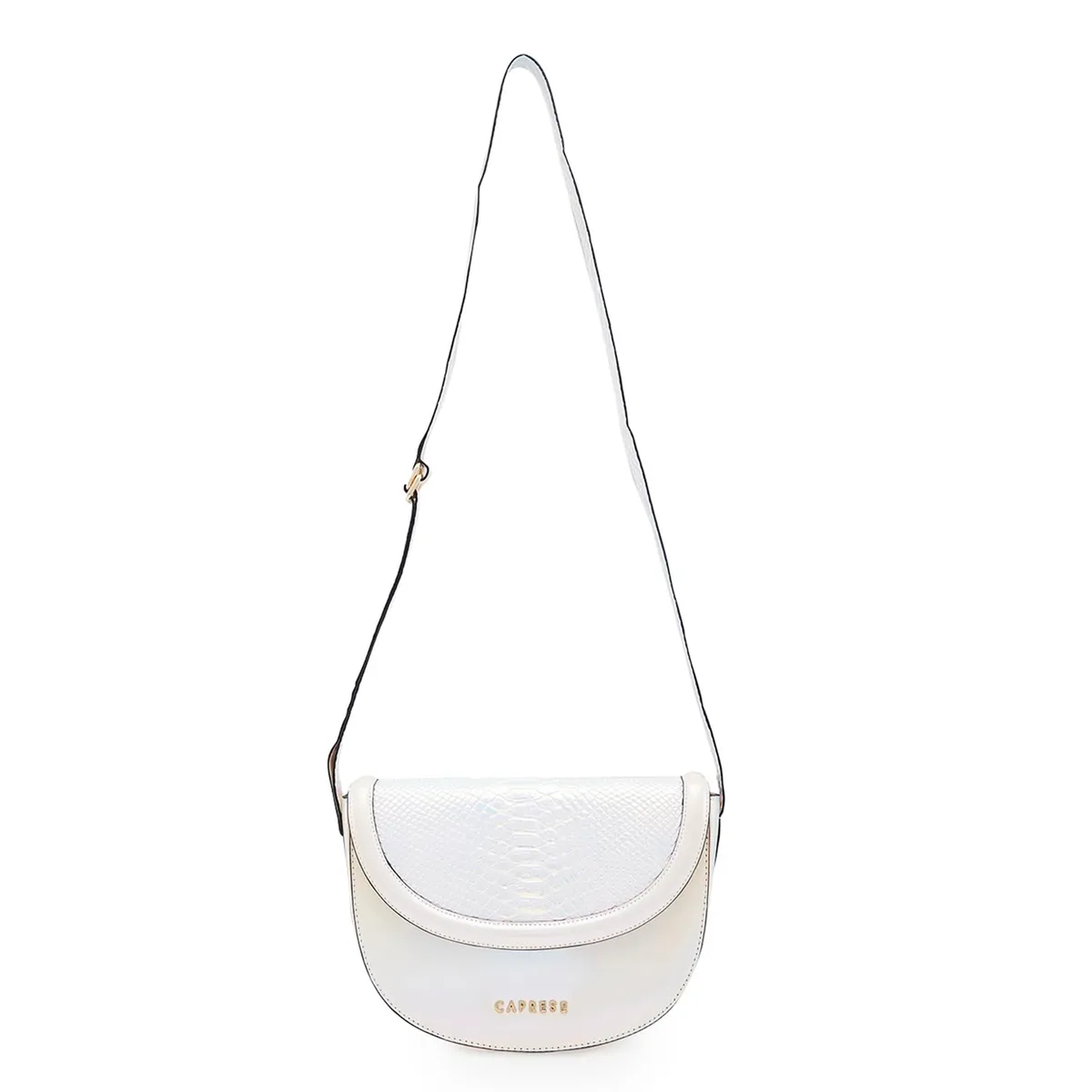 Caprese Evening Affair Sling Bag for Women (Medium, White)