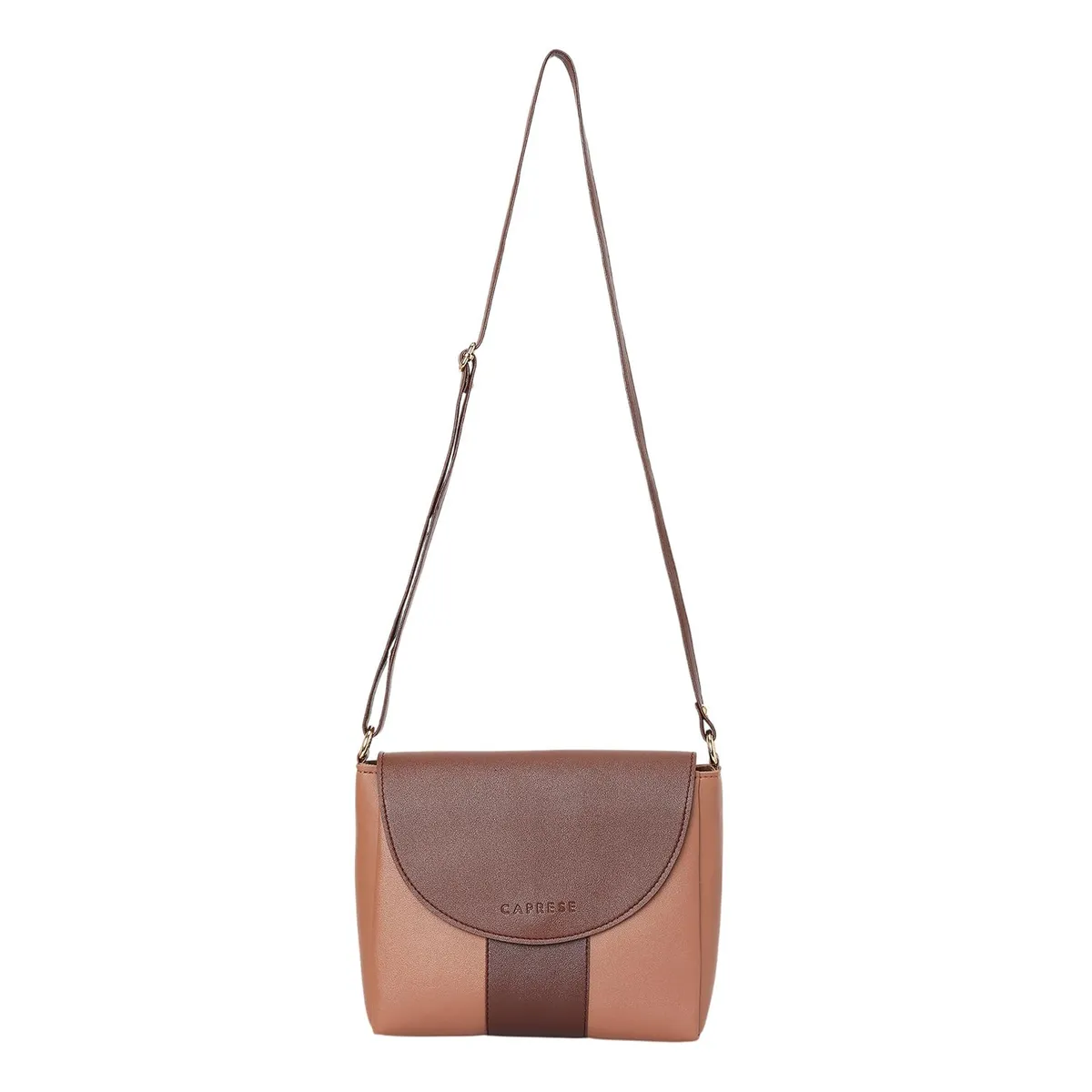Caprese Zipp Large Sling Bag for Women | Multi-Compartment Crossbody Handbag with Adjustable Strap | Magnetic Button and Zipper Closure | Solid Travel & Office Purse