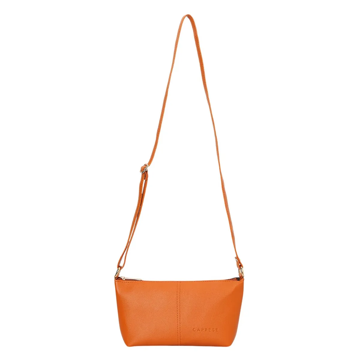 Caprese Texa Medium Sling Bag for Women | Solid Crossbody Handbag with Adjustable Strap | Zipper Closure | Minimalist Casual & Travel Purse