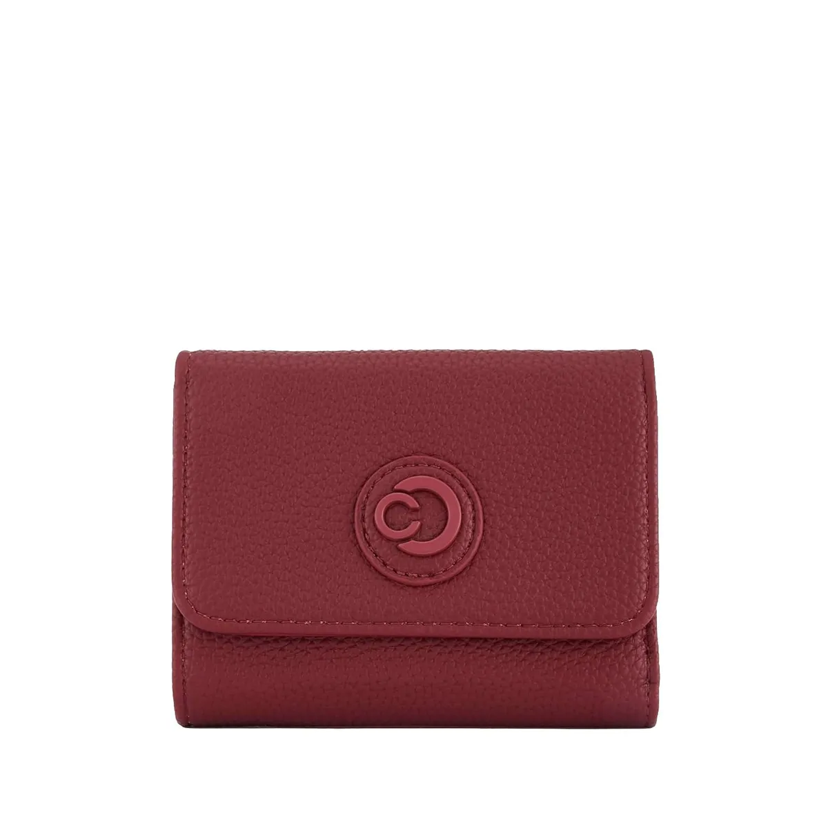 Caprese Suite Flap Wallet Medium for Women | 3 Card Holders & Coin Pocket | Stylish Button Closure Women’s Wallet for Daily Use (Bordeaux)