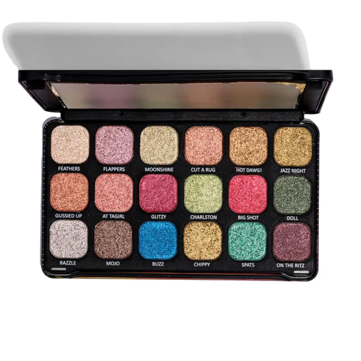 EUROPE GIRL 18 COLOR DIAMOND SHINE PIGMENTED EYESHADOW PALETTE (GLOW ON)