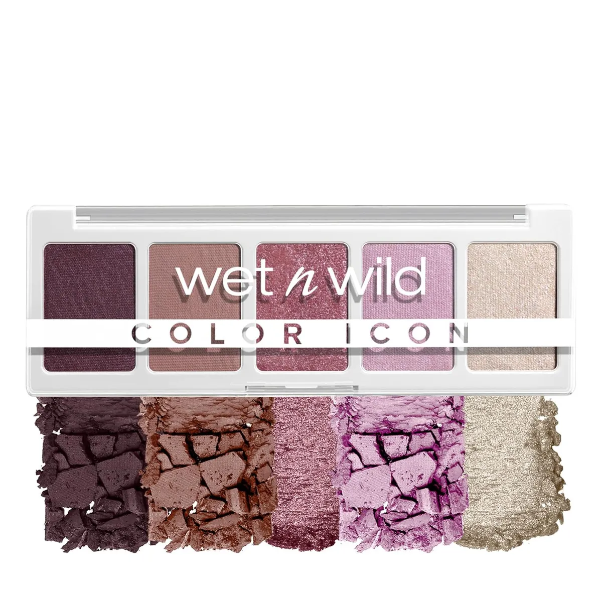 Wet n Wild Color Icon Eyeshadow Makeup 5 Pan Palette, Matte, Shimmer, Metallic, Long Wearing, Rich Buttery Pigment, Cruelty Free - Petalette - 6gms