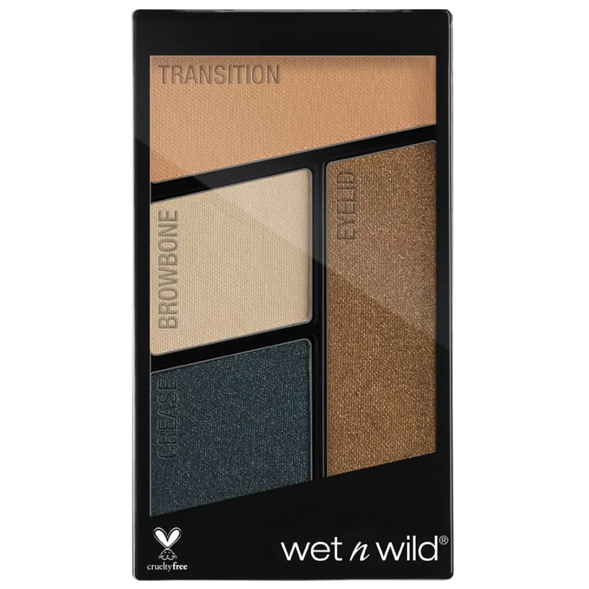 Wet n Wild Color Icon Eyeshadow Quads, (Multicolour, Hooked On Vinyl, Matte, Shimmery Finish, 4.5, g)