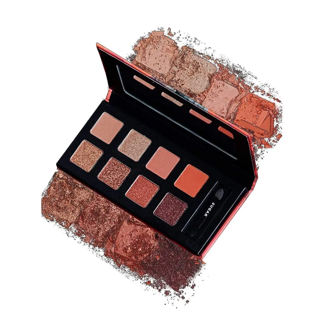SUGAR Cosmetics Blend The Rules Eyeshadow Palette | Long Lasting, Smudge Proof & Shimmery Finish | 10.4 Gm - 01 Flawless (8 Warm Neutral Shades)