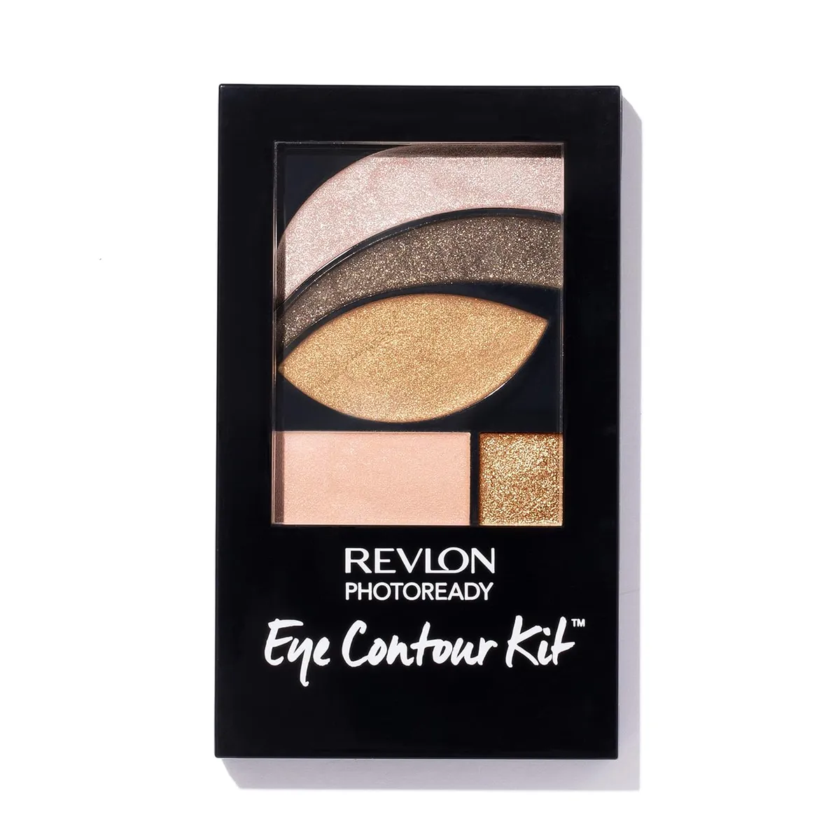 REVLON Photoready Eye Contour Kit, Shimmery Eyeshadow Palette With 5 Wet/Dry Shades & Double-Ended Brush Applicator, Rustic (523), 0.1Oz, Assorted