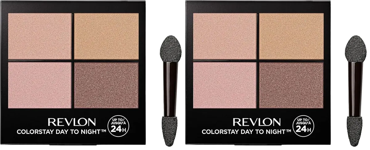 REVLON ColorStay™ Day to Night Eye Shadow Palette - Long-Lasting, Blendable Shades for All-Day Wear (Decadant) (Pack of 2)