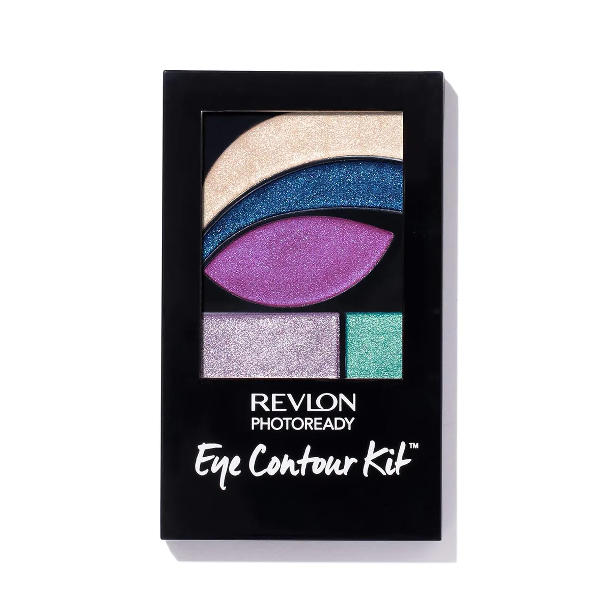 REVLON Photoready Eye Contour Kit, Shimmery Eyeshadow Palette With 5 Wet/Dry Shades & Double-Ended Brush Applicator, Eclectic (517), 0.1Oz, Multicolor
