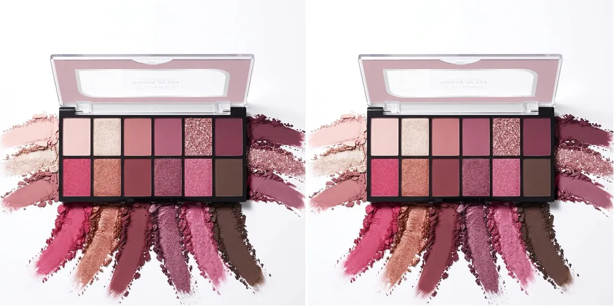 MARS 12 Shades Dance of Joy Eyeshadow Palette | Highly Pigmented and Blendable | Multicolor | Matte and Shimmer Finish (13.2g) (01-Multicolor) (Pack of 2)