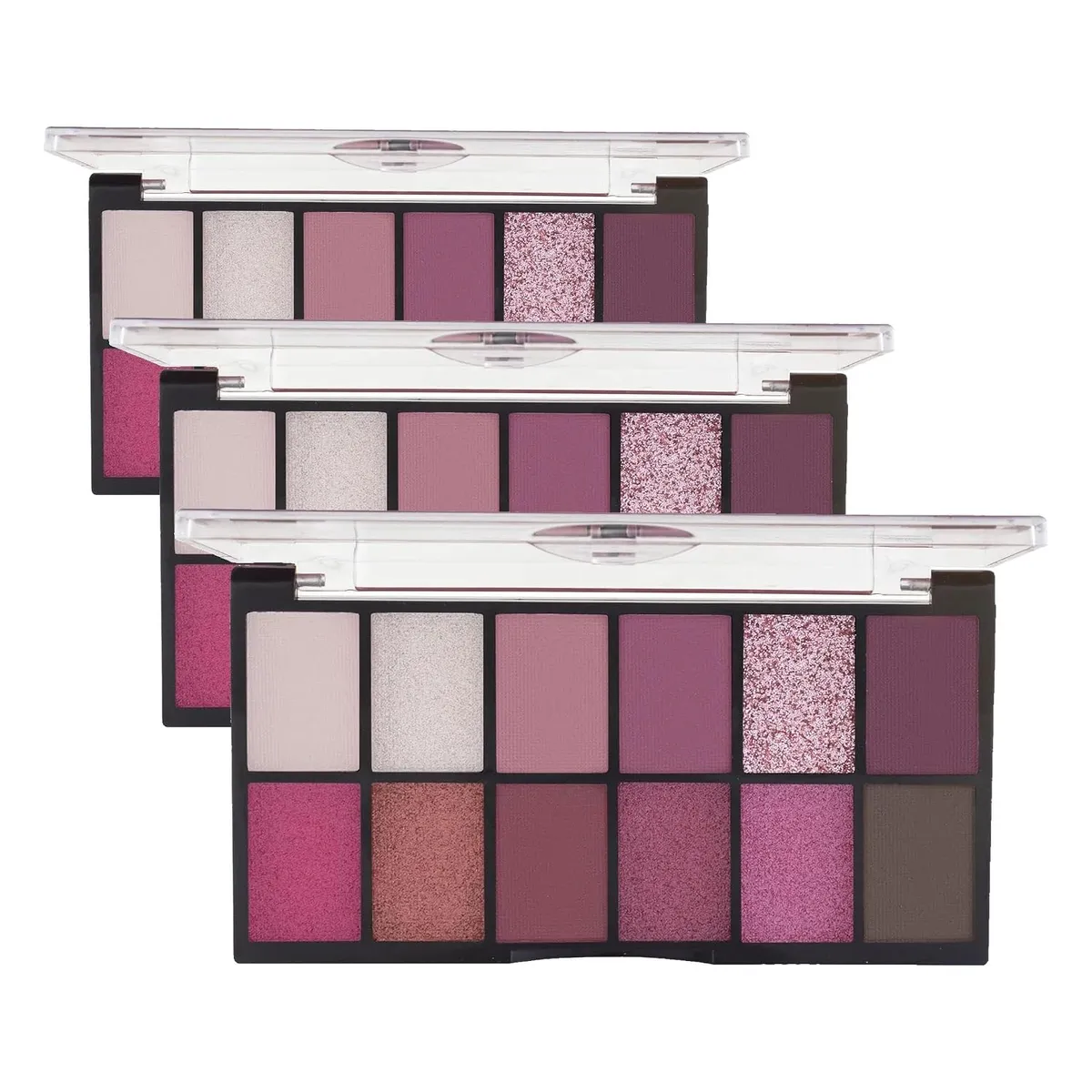 MARS 12 Shades Dance of Joy Eyeshadow Palette | Highly Pigmented and Blendable | Multicolor | Matte and Shimmer Finish (13.2g) (01-Multicolor) (Pack of 3)
