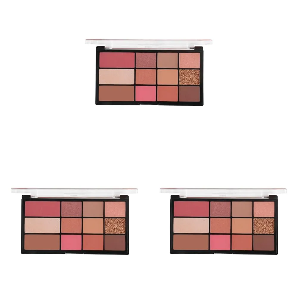 MARS All I Need Makeup And Eyeshadow Powder Kit | 9 Eyeshadows With Blusher Bronzer And Highlighter | Matte Long Lasting & Highly Pigmented (21.5 G) (Multicolor-01) (Pack of 3)