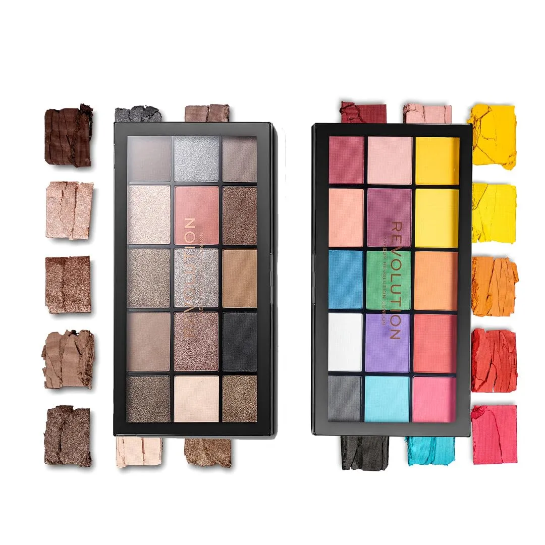 Makeup Revolution Reloaded Combo (Reloaded Eyeshadow Combo - I) Eyeshadow Palette, Create Long-Lasting Eye Makeup Looks, Vegan & Cruelty-Free, 33g