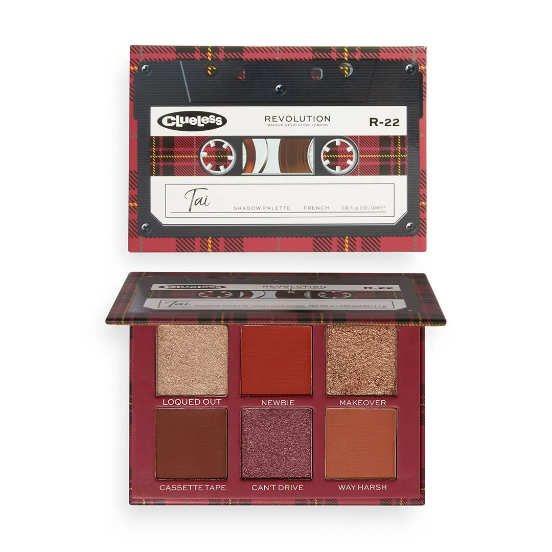 Makeup Revolution Clueless x Revolution Tai Rolling with the Homies Palette Nude Eyeshadow Long Lasting Multi Reflective Shimmer Matte Glitter Pressed Pearls Eye Shadow Makeup Pallet